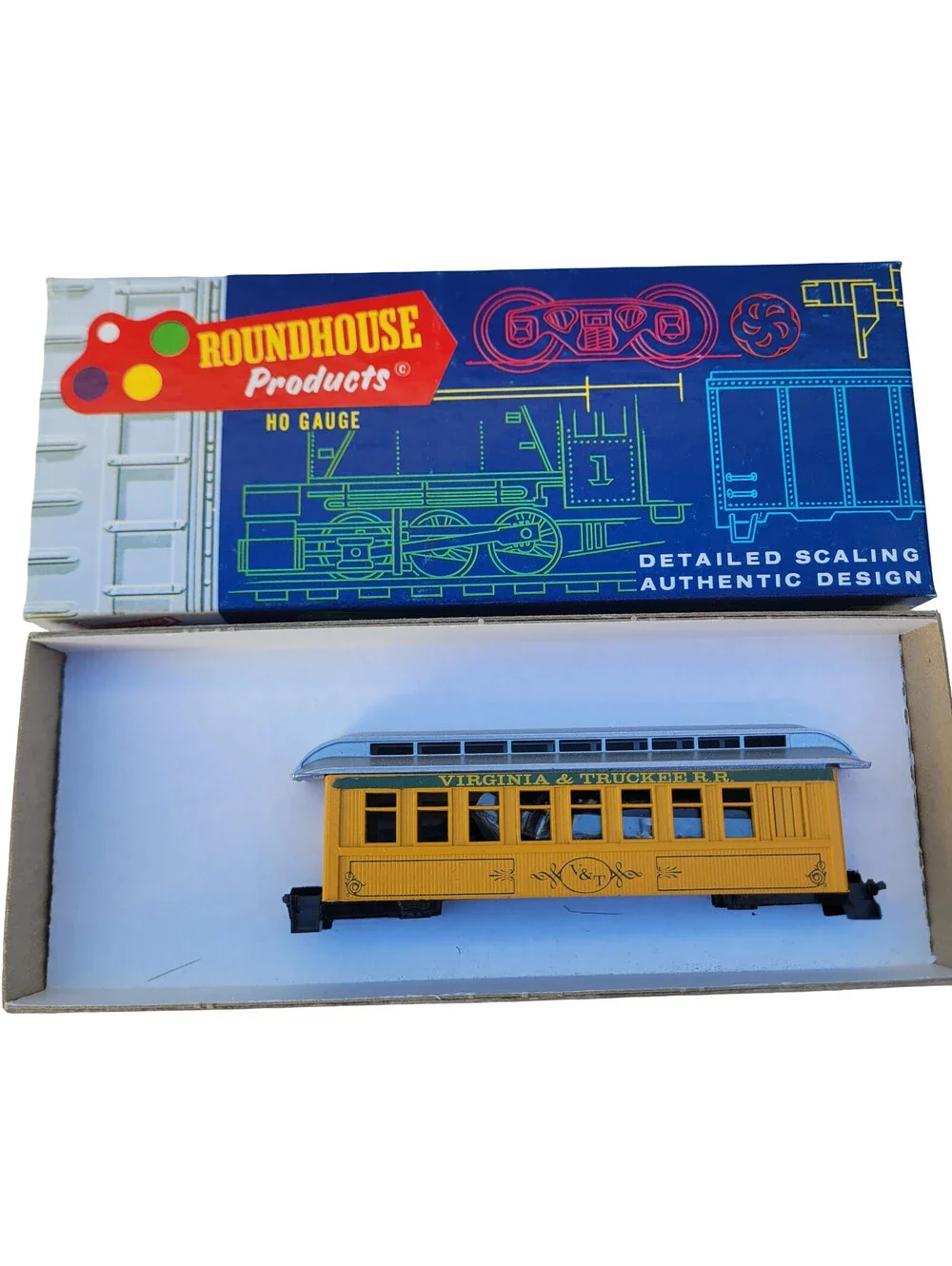 Roundhouse HO Scale Overton Coach 3710 Virginia & Truckee train UNASSEMBLED